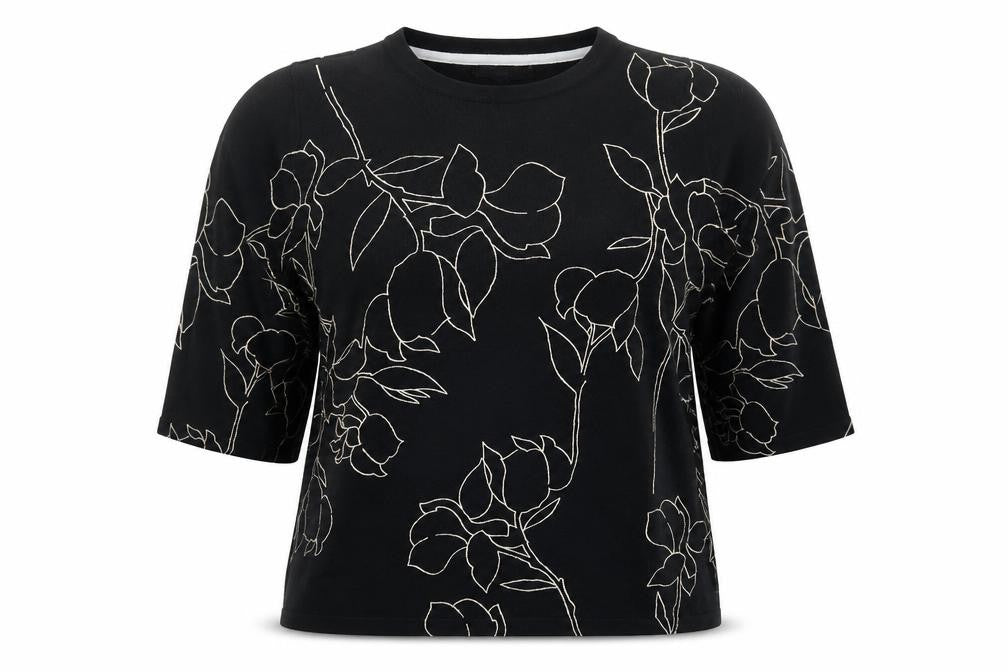 Next Women's Black Floral Blouse, Size 14, Casual Wear