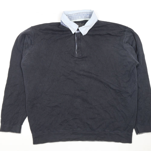 Marks & Spencer Men's Blue Polo Shirt XL