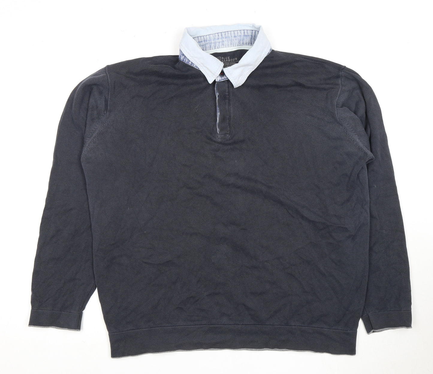 Marks & Spencer Men's Blue Polo Shirt XL