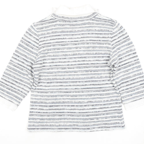 Marks and Spencer Women's Multicoloured Striped Cardigan M