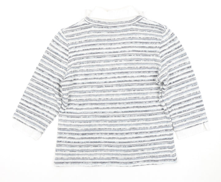 Marks and Spencer Women's Multicoloured Striped Cardigan M