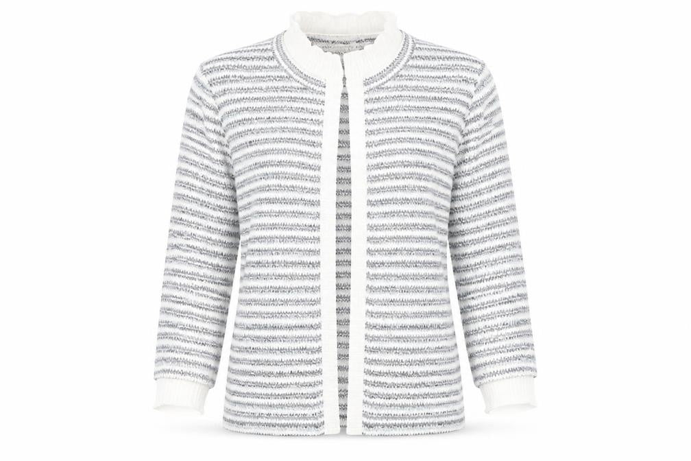 Front view of Marks & Spencer Women's Multicoloured Striped Cardigan M