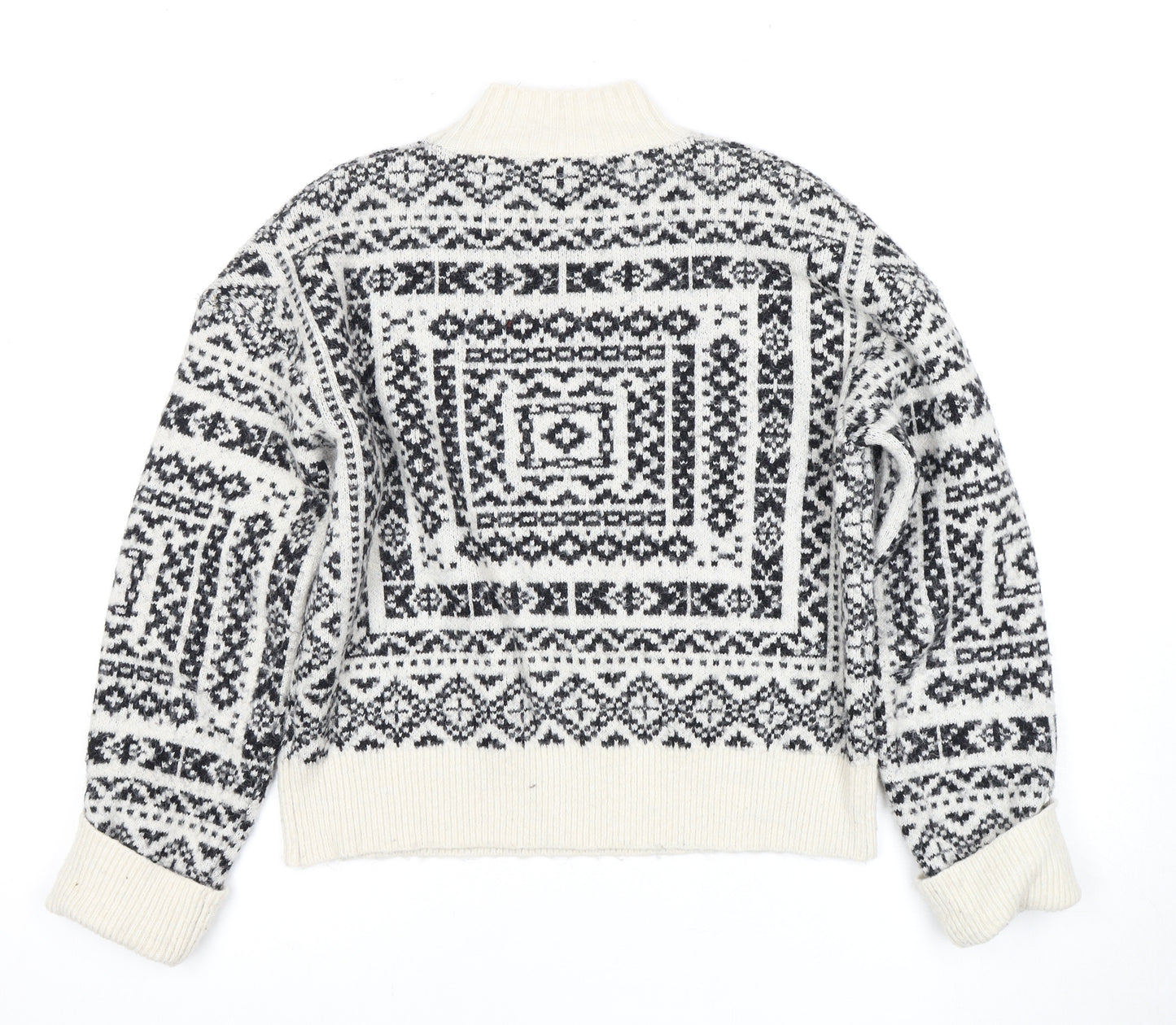 Oasis Women's Multicoloured Geometric Pullover Jumper S