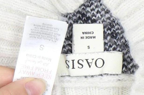 Oasis Women's Multicoloured Geometric Pullover Jumper S