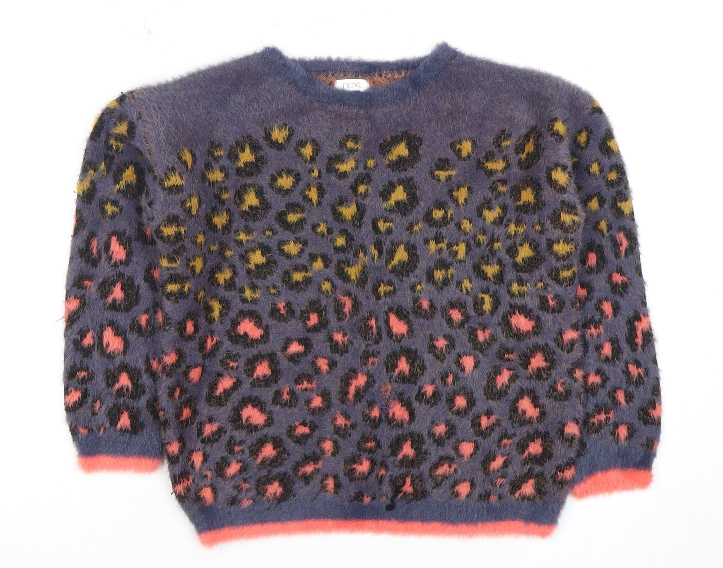 Next Girls Multicoloured Animal Print Pullover Jumper 5 Years