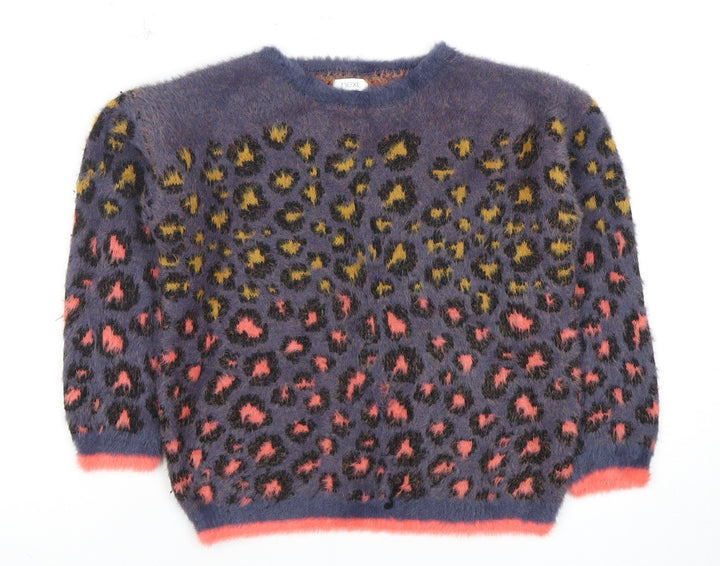 Next Girls Multicoloured Animal Print Pullover Jumper 5 Years