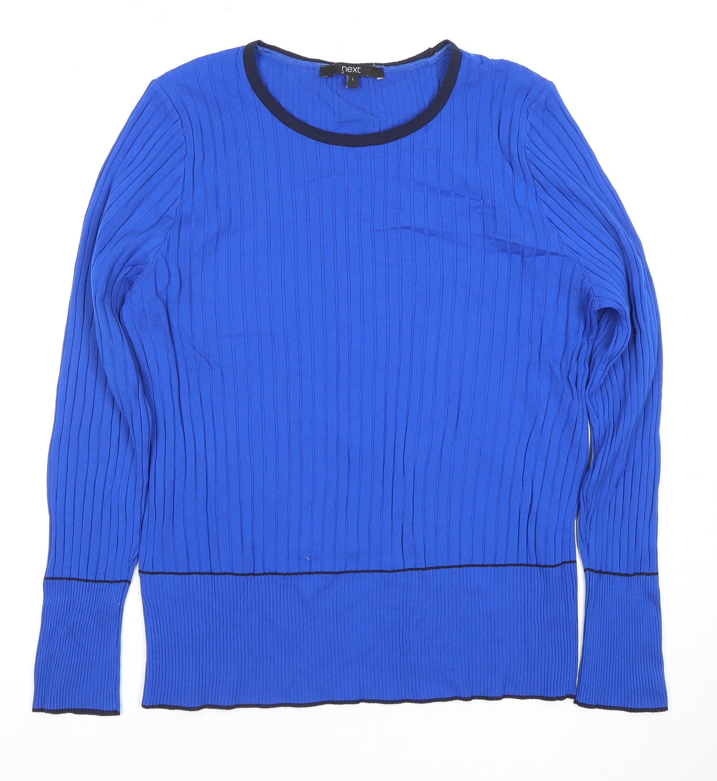 Next Women's Blue Long Sleeve Jersey Top - L