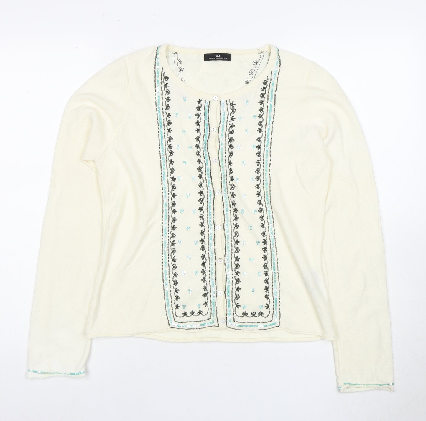 Day Birger et Mikkelsen Women's Ivory Cardigan M