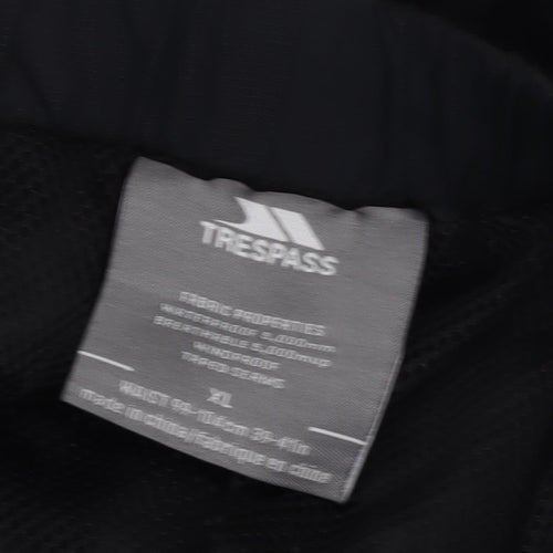 Trespass Men's XL Black Rain Trousers