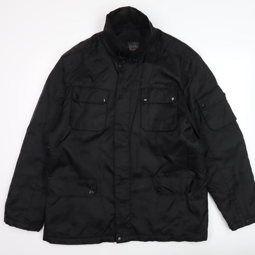 Jeff Banks Men's Black Military Jacket, Size L