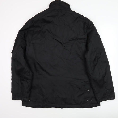 Jeff Banks Men's Black Military Jacket, Size L