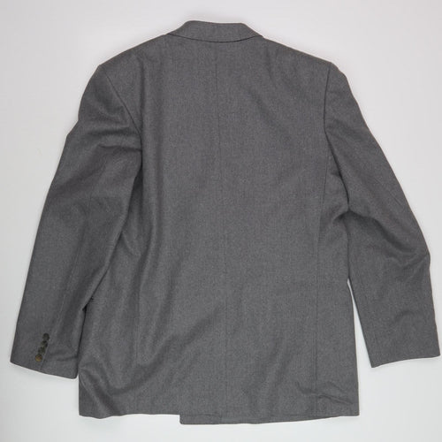 Centaur Gold Men's Grey Double-Breasted Blazer 46 Long