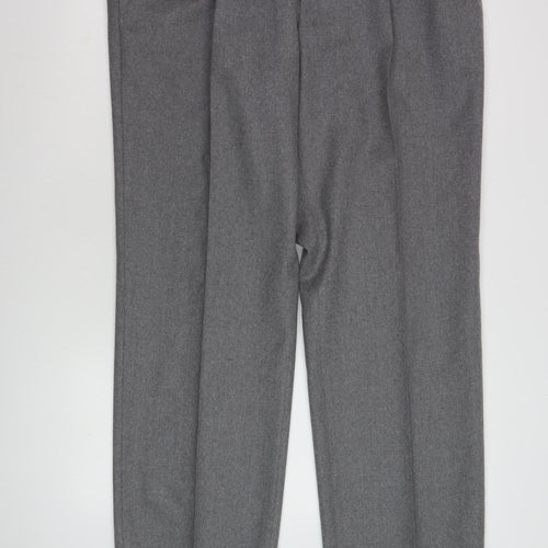 Centaur Men's Grey Wool Formal Trousers 46L