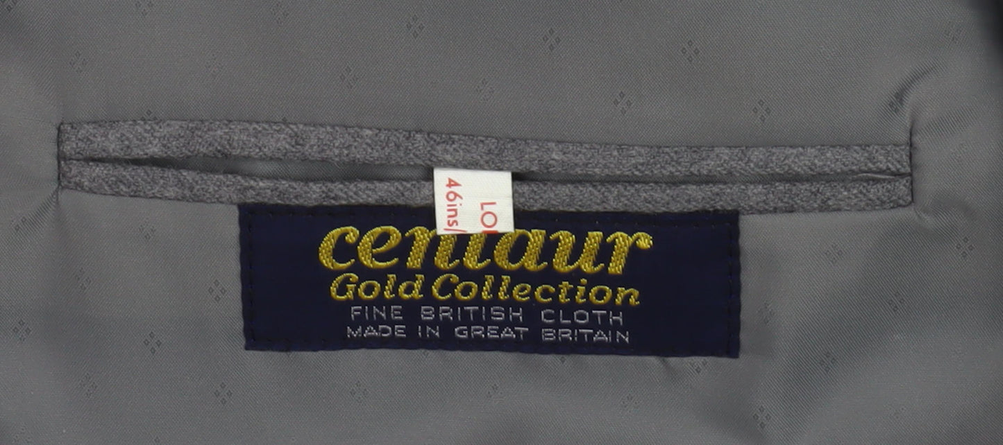 Centaur Men's Grey Wool Formal Trousers 46L