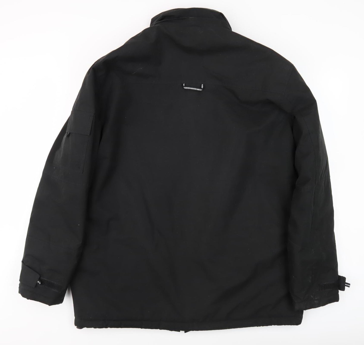 Aldon Men's Black L Jacket, Stand-Up Collar, Regular Fit