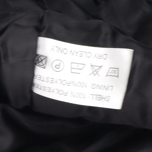 Aldon Men's Black L Jacket, Stand-Up Collar, Regular Fit