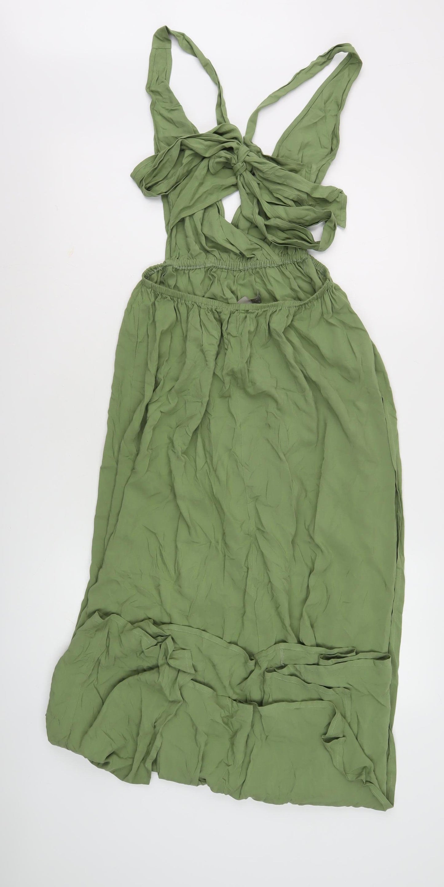 ASOS Women’s Green Maxi Dress, Size 8, Casual, Open Back