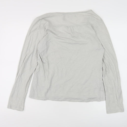 Seasalt Women's Ivory Cotton Long Sleeve Top Size 12