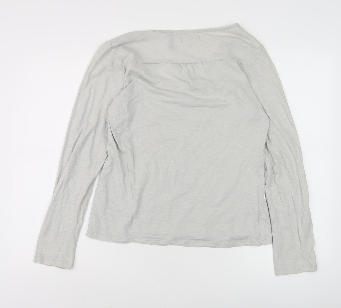 Seasalt Women's Ivory Cotton Long Sleeve Top Size 12