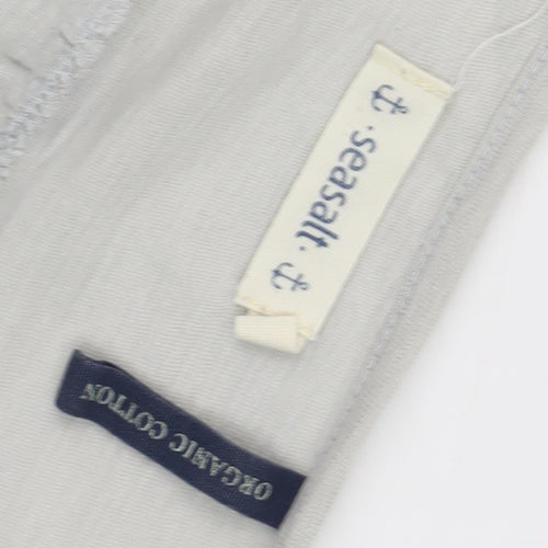 Seasalt Women's Ivory Cotton Long Sleeve Top Size 12