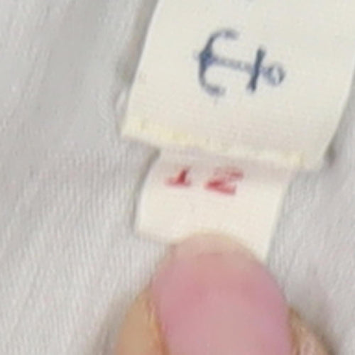 Seasalt Women's Ivory Cotton Long Sleeve Top Size 12