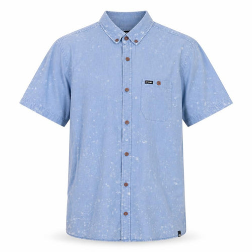 Animal Men's Blue Short Sleeve Casual Shirt - Size L