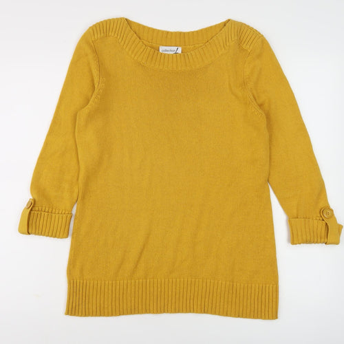Collection L Women's Yellow Pullover Jumper, Size 12