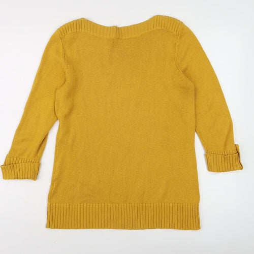 Collection L Women's Yellow Pullover Jumper, Size 12