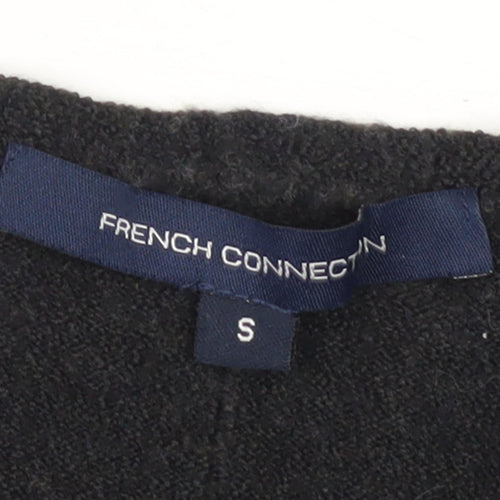 French Connection Women's Black V-Neck Pullover Jumper Size S