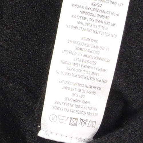 French Connection Women's Black V-Neck Pullover Jumper Size S