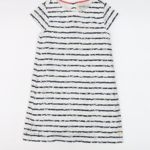 Hampton Republic Girls Navy Stripe T-Shirt Dress Size 12