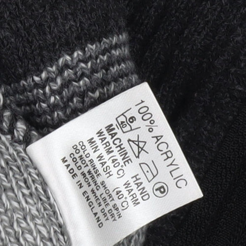 Bellissimo Men's Grey Argyle Knit Jacket M
