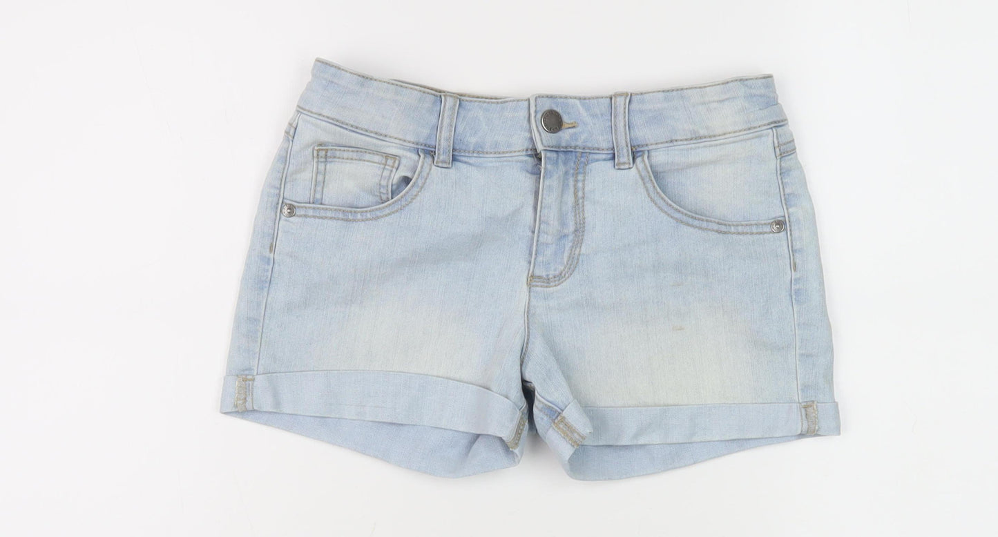 Benetton Girls Blue Denim Cut-Off Shorts XL
