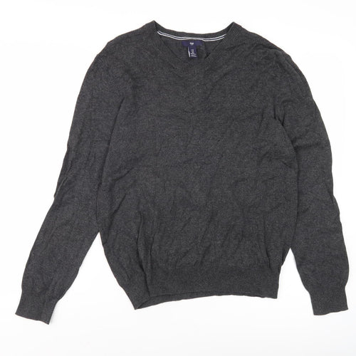 Gap Men's Grey Wool Pullover Jumper - Size S