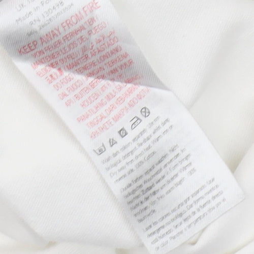 Jack Wills Women's White T-Shirt UK Size 10