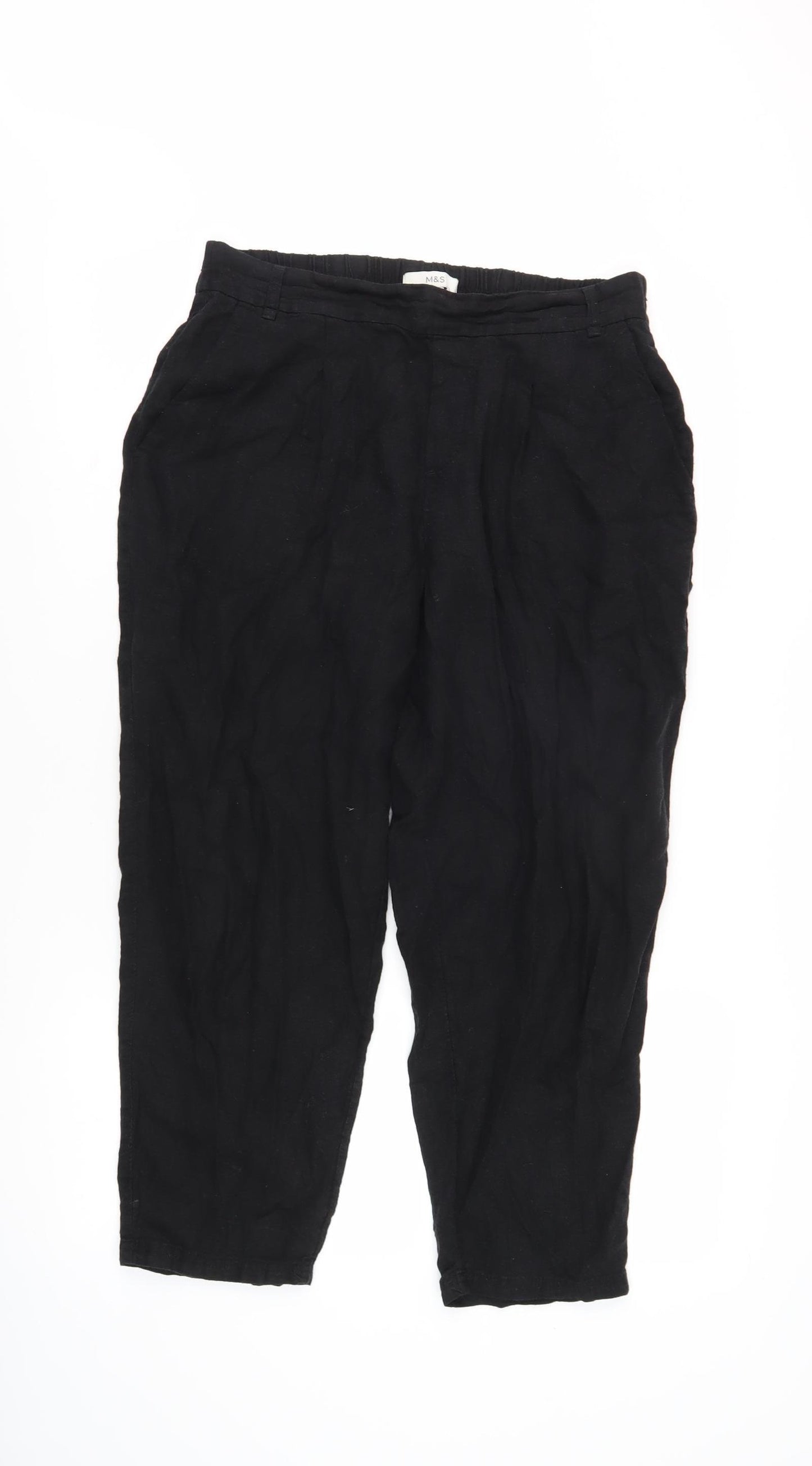 Marks and Spencer Black Women's Trousers Size 12