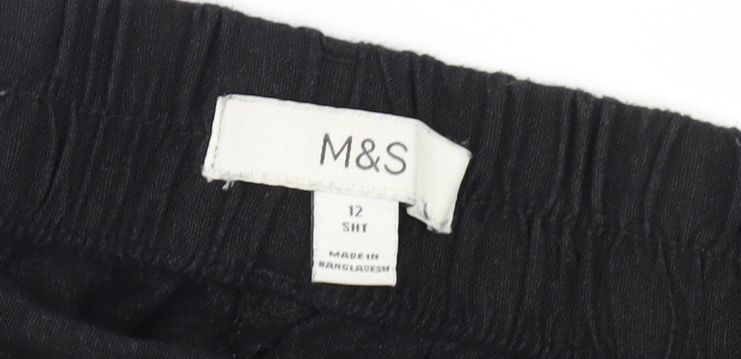 Marks and Spencer Black Women's Trousers Size 12