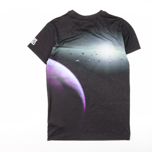 NASA Unisex Kids Black Graphic T-Shirt Size S