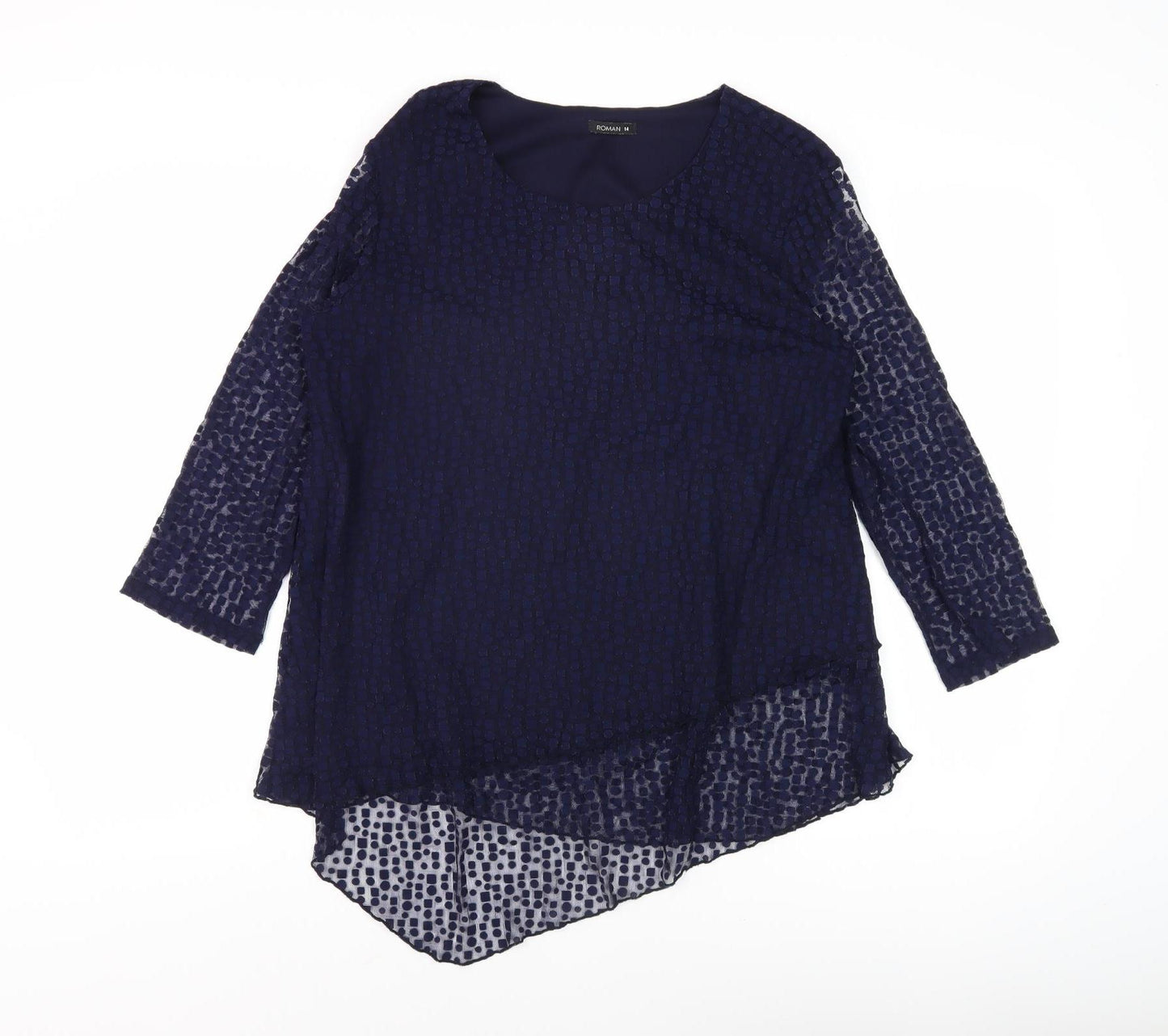 Roman Women’s Blue Tunic Blouse - Size 14