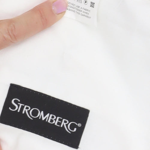 Stromberg Men's White Stylish Moisture Wicking Shorts