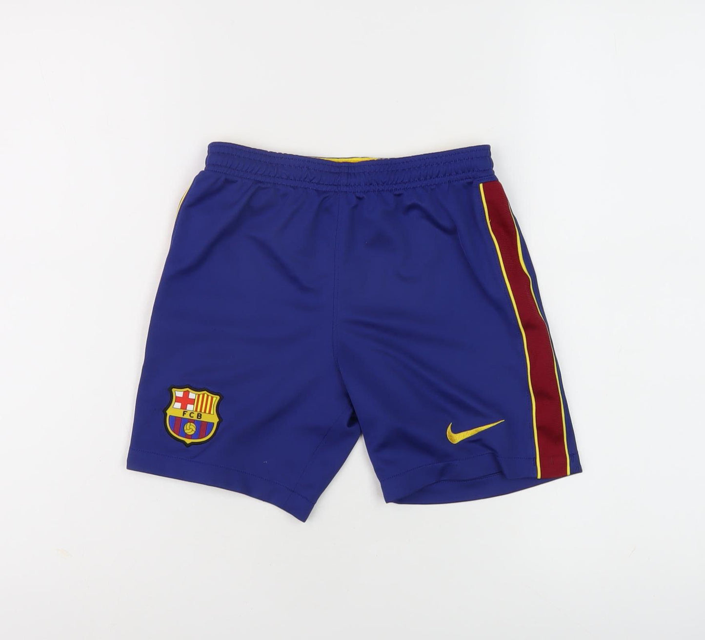 Nike Boys Blue Athletic Football Shorts, Size S