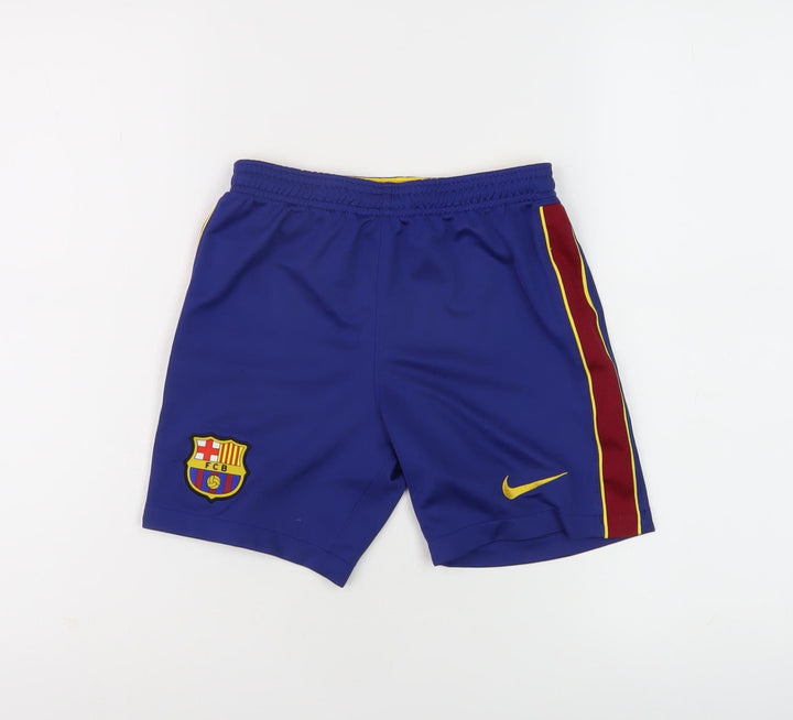 Nike Boys Blue Athletic Football Shorts, Size S