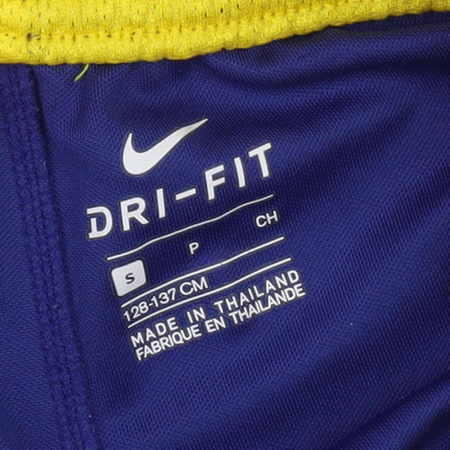 Nike Boys Blue Athletic Football Shorts, Size S