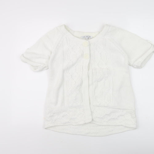 Store Twenty One Women’s Ivory M Cable-Knit Cardigan