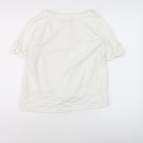 Store Twenty One Women’s Ivory M Cable-Knit Cardigan