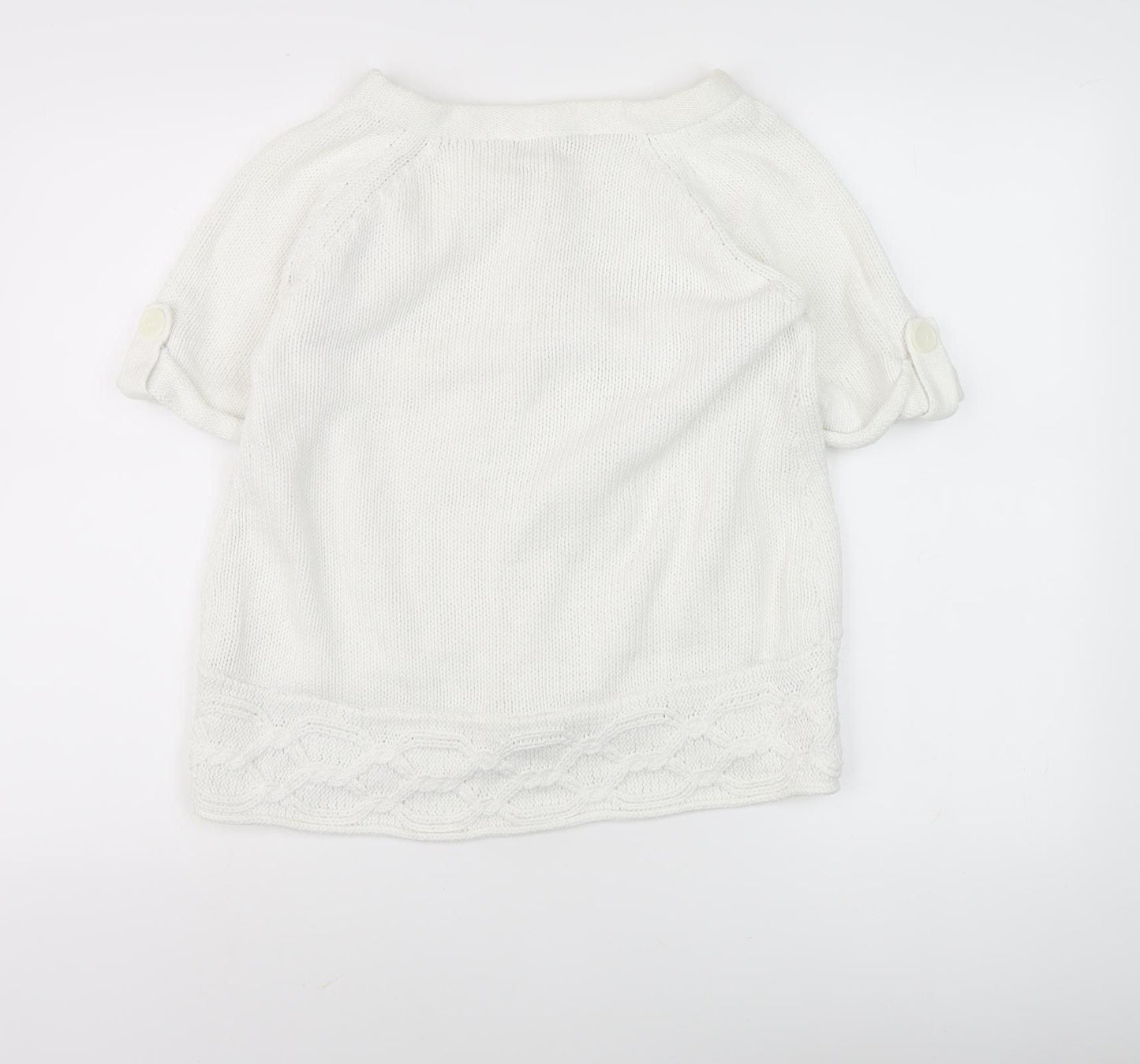 Store Twenty One Women’s Ivory M Cable-Knit Cardigan