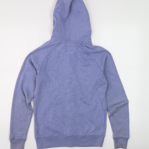 Jack Wills Women's Blue Full Zip Hoodie Size 8