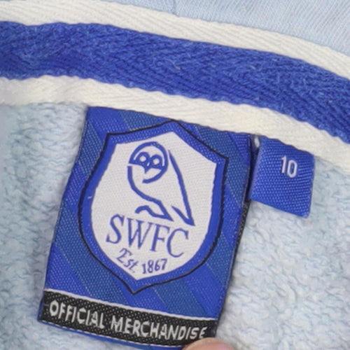 SWFC Blue Unisex Hoodie, Casual Style, Size 10