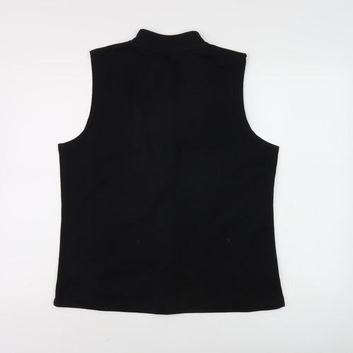 TIGI Womens Black Sleeveless Waistcoat - Size M