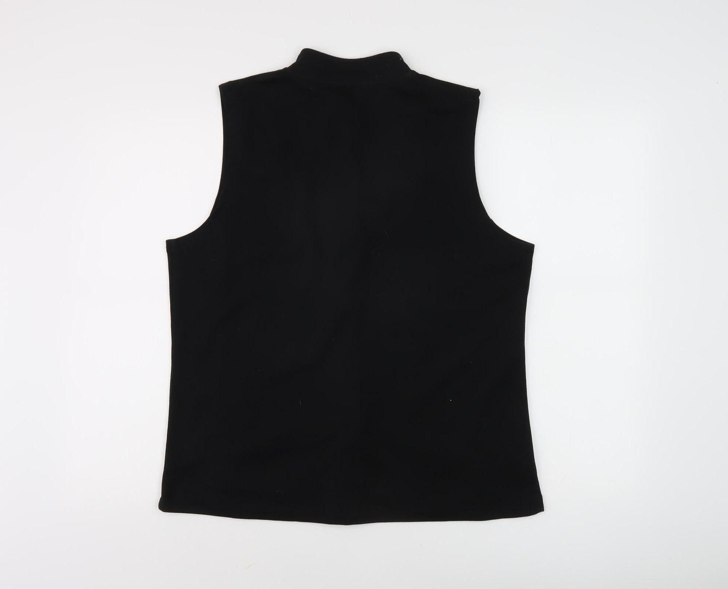 TIGI Womens Black Sleeveless Waistcoat - Size M